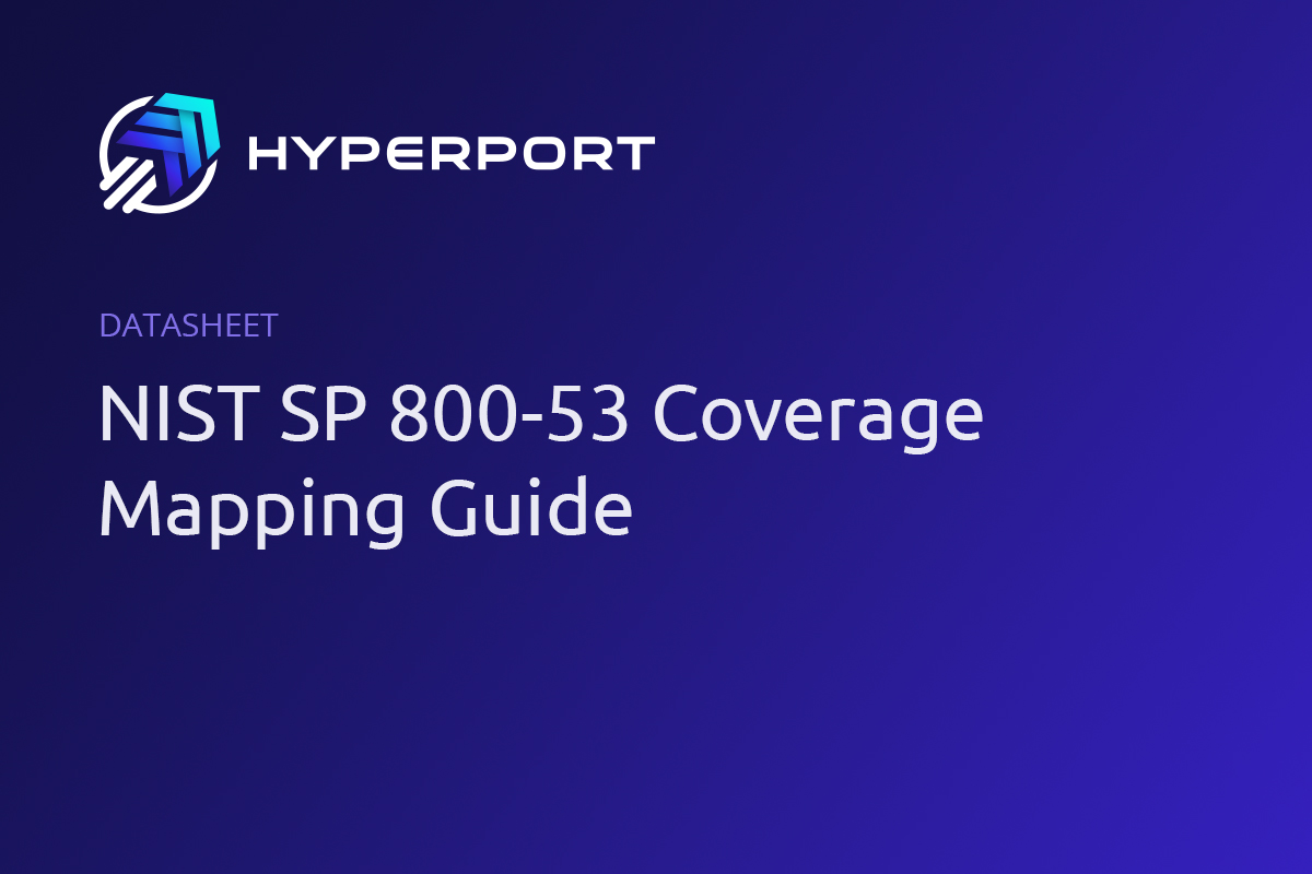 NIST SP 800-53 coverage mapping guide cover
