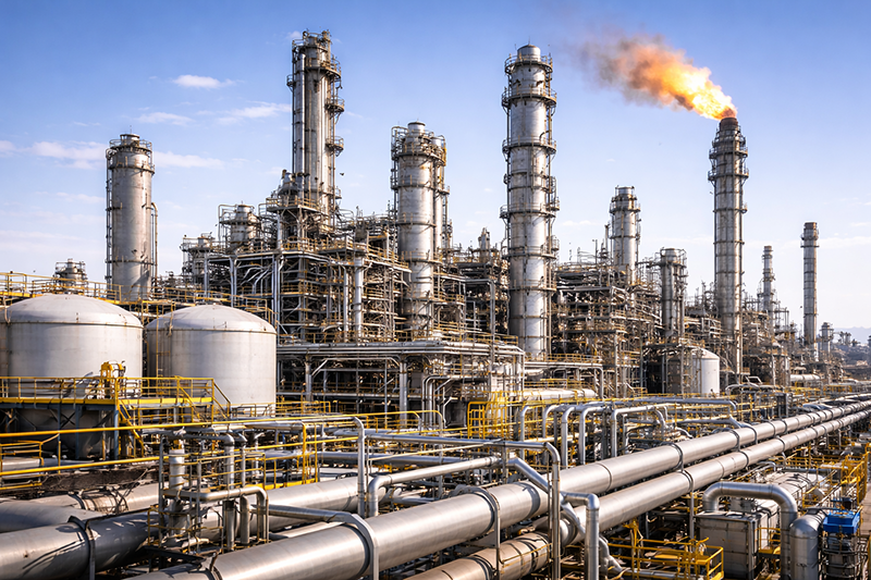 Oil processing plant